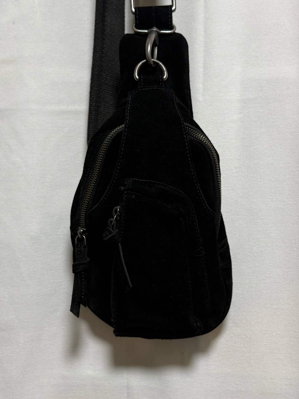 Free People Black Suede Sling Bag - Picture 3 of 5